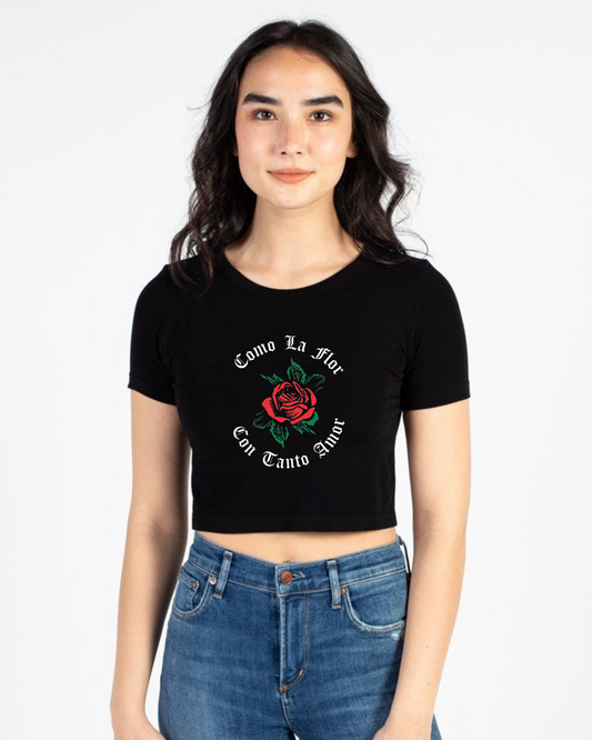 BLACK ROSE (CROP TOP)